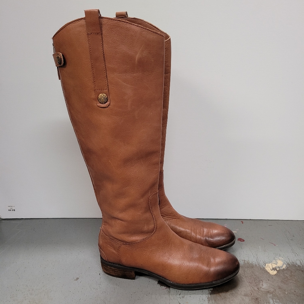 Sam Edelman Women's Penny Leather Riding Boots SZ 7.5
